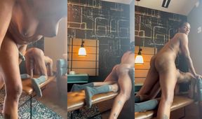 Big black cock fuels raw anal fury fast creampie