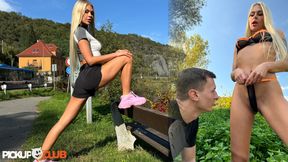 PickUp Club - Leggy Flexible Blonde Zlata Shine Meets fellow Runner Charlie Dean