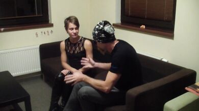 Cute petite Russian casting gives tight wet pussy to big cock in Norway