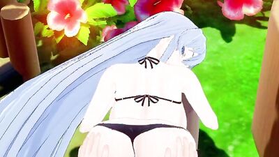 POV-style cartoon anime with a naughty spanking and hardcore pounding