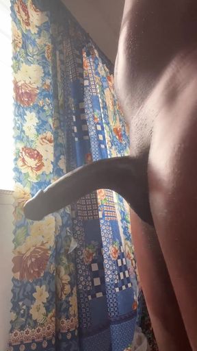 Oil Body BBC College Student Jerking off for His Teacher Part 2