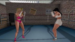 Female Kickboxing: Liz vs Alex HD