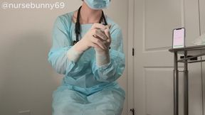 Orgasm in Surgical Mask with Heartbeat Audio 4K
