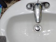 Pissing in the sink