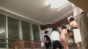 Asian bottom in sexy panty is on changing room cam pks17