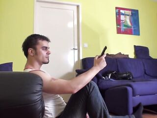 Suck my thong-on vibrator for me!