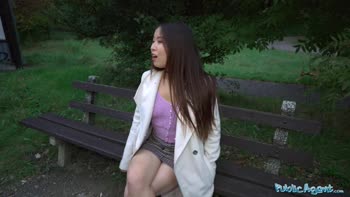 Cheeky Asian Babe Craves Fat Cock in Public POV
