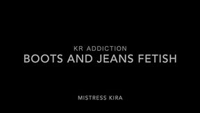 -Ass in denim jeans worship- Mistress Kira's jeans fetish work (1080P)