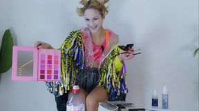 SFW Harley Quinn Make Over Pole Dance