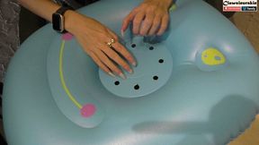How long can an inflatable mini raft last against my nails?