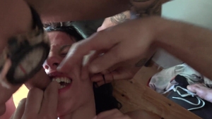 CzechGangbang.com - Homemade czech sucking dick at the party