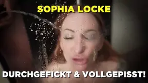 Sexy Brunette Drinks Piss in the Shower