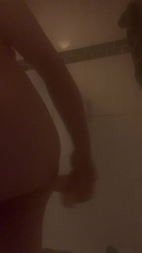 Anal fun in the shower