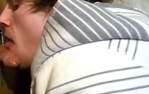 Twink Swallows Big Cock at Glory Hole