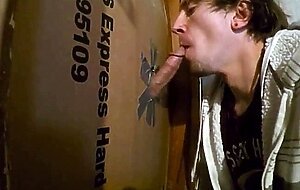 Twink Swallows Big Cock at Glory Hole