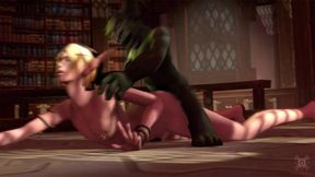 Goblin x Elf Rough Fucking in WoW 3D Animation