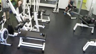 Ginger teen beauty plowed in gym while cuckold jock watches