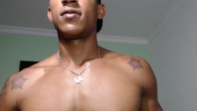 Latino Model, Alexander Plays with His Dick