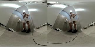 Gym Toilet Jerk Destroyed Exhibitionist Teen Tease Wet Mess