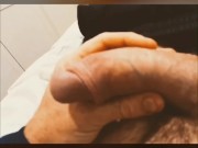 Close up pre-cum