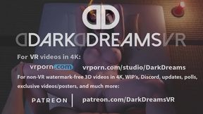 Dark Dreams – Sexy Monster-Girl Seduces in Spooky Spread-Eagle VR Action