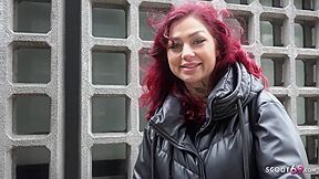 German Redhead College Teen 18+ - Tattoo Model Ria Red - Pickup And Raw Casting Screw