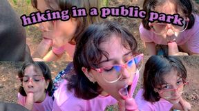 blowjob in an outdoor park (subtitled)