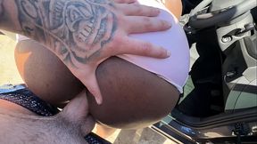 Stopped the car for a quick creampie