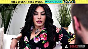 DEVILS TGIRLS - Gorgeous Trans Ariel Demure Gets Tight Ass Plumbed By A Big Dick
