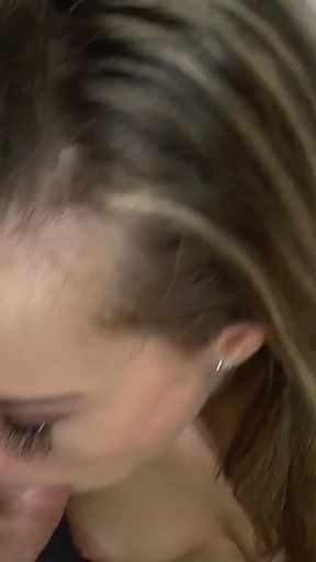 My Best Friend's Stepdaughter Is Giving Me a Blowjob for the First Time