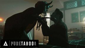 PURE TABOO Six-Breasted Krampus Emerges On Christmas Eve To Feast On Naughty Man's Hard Cock