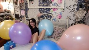 Balloons everywhere. I pop every single one of them - Mishel Looner balloons