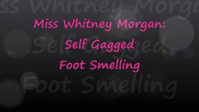 Whitney Morgan: Self Tape Gagging Foot Smelling Part 2 wmv