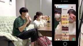 ライブ配信でどこまでバレないか...気持ちよすぎるライブ配信、、。Japanese hentai video. 素人/NTR/巨乳