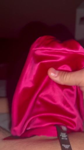 Red silky panties   Clip 1