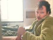 Hung lad jerking off, selfsucking and showing ass