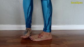 new pants wetter natalie charm peeing her spandex