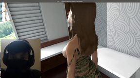 VR gameplay hot girl getting fucked