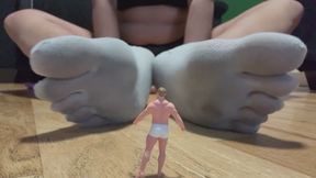 Shrunken by My Girlfriend: ASMR Foot Worship at Giantess Size