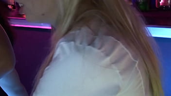 Busty nurse Diana Gold and Kristi Klenot get fucked on a stripper stage