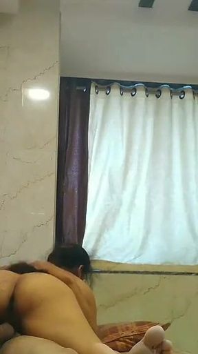 Indian Maid Seducing House Owner While His Wife at Work