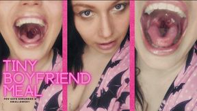Tiny Boyfriend Meal - POV Gets Shrunken & Swallowed!! - 720p WMV