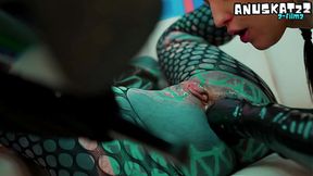 Gothic Lesbian Latex Fist Play, Squirting and Gapes