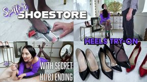 Spiffo's Shoestore Heels Try-On with Secret Handjob & Blowjob Ending with Jett Jangles & Stella Liberty - hd MP4