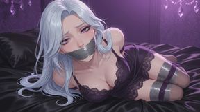 Bondage Stories #130: Confession of Icy White Hair Bound in Tape Ecstasy