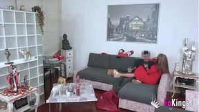 Colombian mom Vanessa deflowers an 18-year-old boy. Little Nico's first time in porn with FAKings