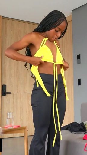 I made this TIGHT AFRO LATINA forget her BOYFRIEND ever promised her Chicago - LatinaCasting   Clip 2