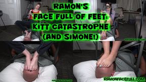 Ramon's Facefull of Feet: Kitt and Simone!