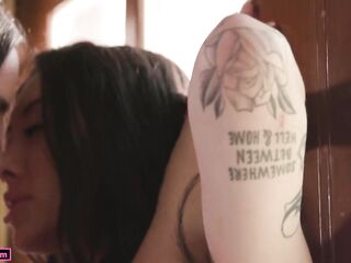 GirlGirlXXX - Bow Over And Show Your Boss Your Enjoyable Cunt (Desiree Dulce & Sage Hunter)