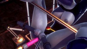 raven on a sex machine - titans porn